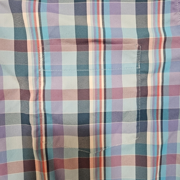 Peter Millar Summer Comfort Performance Plaid Shirt Men’s L - Picture 2 of 7